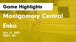Montgomery Central  vs Enka Game Highlights - Oct. 21, 2023