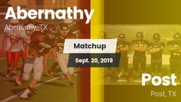 Matchup: Abernathy High vs. Post  2019