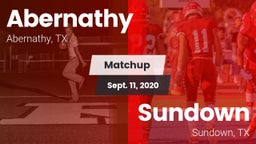 Matchup: Abernathy High vs. Sundown  2020