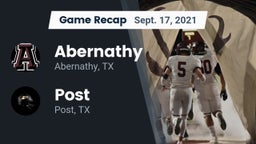 Recap: Abernathy  vs. Post  2021