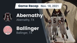 Recap: Abernathy  vs. Ballinger  2021