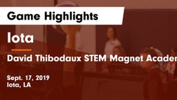 Iota  vs David Thibodaux STEM  Magnet Academy Game Highlights - Sept. 17, 2019