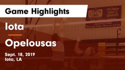 Iota  vs Opelousas Game Highlights - Sept. 18, 2019