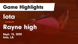 Iota  vs Rayne high Game Highlights - Sept. 15, 2020