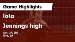 Iota  vs Jennings high Game Highlights - Oct. 27, 2021