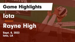 Iota  vs Rayne High Game Highlights - Sept. 8, 2022