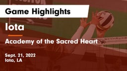 Iota  vs Academy of the Sacred Heart Game Highlights - Sept. 21, 2022