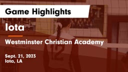 Iota  vs Westminster Christian Academy  Game Highlights - Sept. 21, 2023