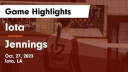 Iota  vs Jennings  Game Highlights - Oct. 27, 2023