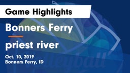 Bonners Ferry  vs priest river Game Highlights - Oct. 10, 2019