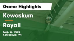 Kewaskum  vs Royall  Game Highlights - Aug. 26, 2023