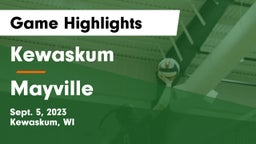 Kewaskum  vs Mayville  Game Highlights - Sept. 5, 2023