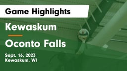Kewaskum  vs Oconto Falls  Game Highlights - Sept. 16, 2023
