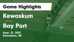 Kewaskum  vs Bay Port  Game Highlights - Sept. 23, 2023