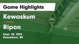 Kewaskum  vs Ripon  Game Highlights - Sept. 28, 2023