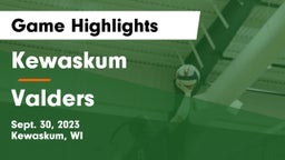 Kewaskum  vs Valders  Game Highlights - Sept. 30, 2023