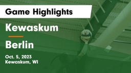 Kewaskum  vs Berlin  Game Highlights - Oct. 5, 2023