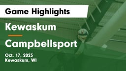 Kewaskum  vs Campbellsport  Game Highlights - Oct. 17, 2023