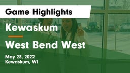 Kewaskum  vs West Bend West  Game Highlights - May 23, 2022
