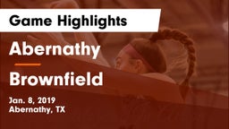 Abernathy  vs Brownfield  Game Highlights - Jan. 8, 2019