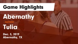 Abernathy  vs Tulia  Game Highlights - Dec. 3, 2019