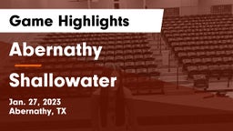 Abernathy  vs Shallowater  Game Highlights - Jan. 27, 2023