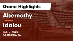 Abernathy  vs Idalou  Game Highlights - Feb. 7, 2023