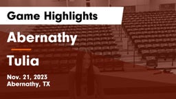 Abernathy  vs Tulia  Game Highlights - Nov. 21, 2023