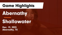 Abernathy  vs Shallowater  Game Highlights - Dec. 19, 2023