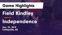 Field Kindley  vs Independence  Game Highlights - Jan. 22, 2019