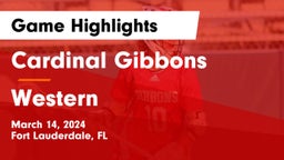 Cardinal Gibbons  vs Western  Game Highlights - March 14, 2024