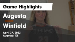 Augusta  vs Winfield  Game Highlights - April 27, 2022