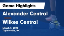 Alexander Central  vs Wilkes Central  Game Highlights - March 5, 2020