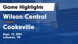 Wilson Central  vs Cookeville  Game Highlights - Sept. 13, 2022