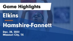 Elkins  vs Hamshire-Fannett Game Highlights - Dec. 28, 2022