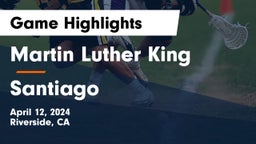 Martin Luther King  vs Santiago  Game Highlights - April 12, 2024
