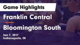 Franklin Central  vs Bloomington South  Game Highlights - Jan 7, 2017