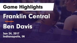 Franklin Central  vs Ben Davis  Game Highlights - Jan 24, 2017