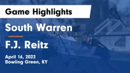 South Warren  vs F.J. Reitz  Game Highlights - April 16, 2022