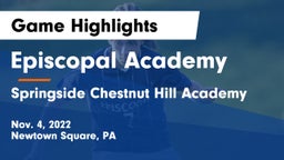 Episcopal Academy vs Springside Chestnut Hill Academy  Game Highlights - Nov. 4, 2022