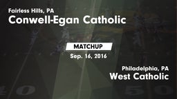Matchup: Conwell-Egan vs. West Catholic  2016
