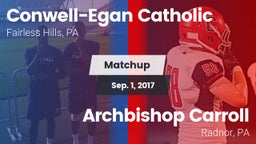 Matchup: Conwell-Egan vs. Archbishop Carroll  2017