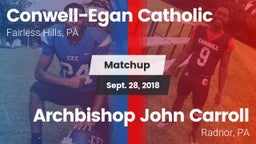 Matchup: Conwell-Egan vs. Archbishop John Carroll  2018