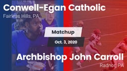 Matchup: Conwell-Egan vs. Archbishop John Carroll  2020