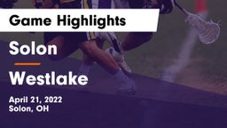 Solon  vs Westlake  Game Highlights - April 21, 2022