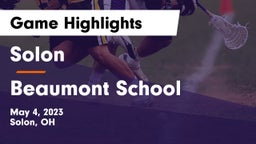 Solon  vs Beaumont School Game Highlights - May 4, 2023