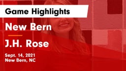 New Bern  vs J.H. Rose Game Highlights - Sept. 14, 2021
