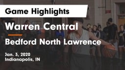 Warren Central  vs Bedford North Lawrence  Game Highlights - Jan. 3, 2020