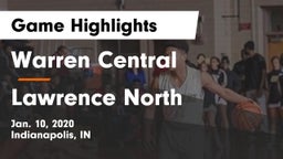 Warren Central  vs Lawrence North  Game Highlights - Jan. 10, 2020