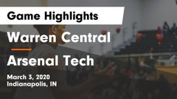 Warren Central  vs Arsenal Tech  Game Highlights - March 3, 2020